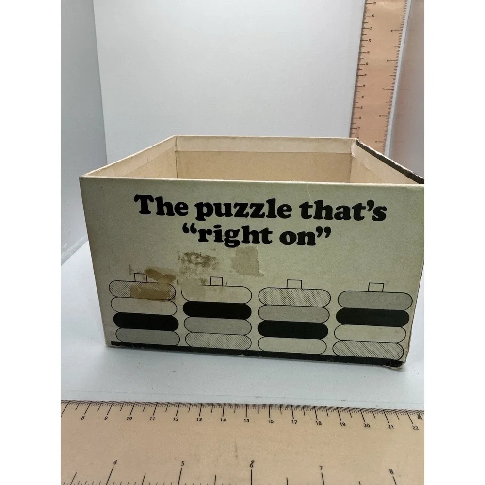 1970s Skor Mor's  Right On Wooden Puzzle Game‎